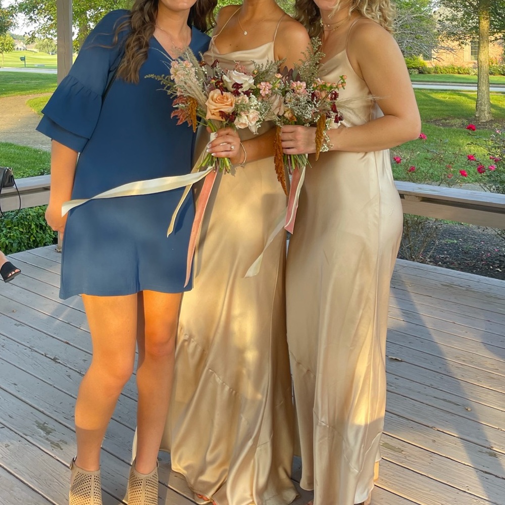 Show Me Your MuMu Gold dress